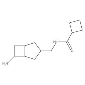 N-({6-aminobicyclo[3.2.0]heptan-3-yl}methyl)cyclobutanecarboxamide Structure