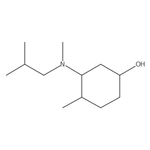 4-Methyl-3-[methyl(2-methylpropyl)amino]cyclohexan-1-ol Structure