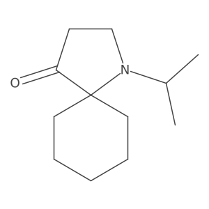 1-(Propan-2-yl)-1-azaspiro[4.5]decan-4-one结构式