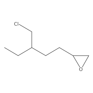 2-[3-(Chloromethyl)pentyl]oxirane结构式