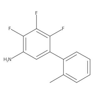 2,3,4-Trifluoro-5-(2-methylphenyl)aniline结构式