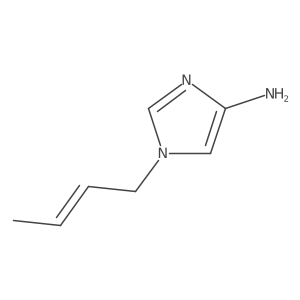 1-(but-2-en-1-yl)-1H-imidazol-4-amine结构式