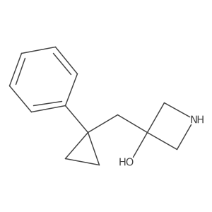3-[(1-Phenylcyclopropyl)methyl]azetidin-3-ol Structure