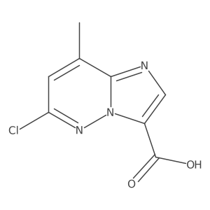 6-Chloro-8-methylimidazo[1,2-b]pyridazine-3-carboxylic acid结构式
