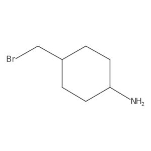 trans-4-(Bromomethyl)cyclohexanamine结构式