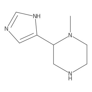 2-(1H-imidazol-5-yl)-1-methylpiperazine Structure