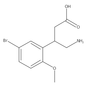 4-Amino-3-(5-bromo-2-methoxyphenyl)butanoic acid Structure