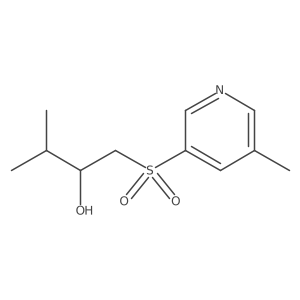 3-Methyl-1-[(5-methylpyridin-3-yl)sulfonyl]butan-2-ol Structure