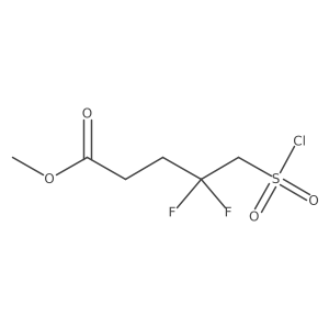 Methyl 4,4-difluoro-5-sulfopentanoate Structure