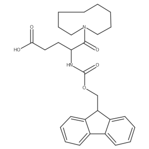 5-(azonan-1-yl)-4-({[(9H-fluoren-9-yl)methoxy]carbonyl}amino)-5-oxopentanoic acid结构式
