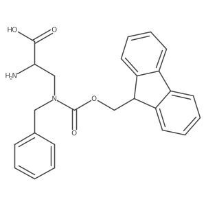 2-amino-3-[benzyl({[(9H-fluoren-9-yl)methoxy]carbonyl})amino]propanoic acid结构式