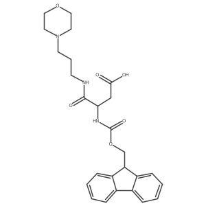 3-({[(9H-fluoren-9-yl)methoxy]carbonyl}amino)-3-{[3-(morpholin-4-yl)propyl]carbamoyl}propanoic acid Structure