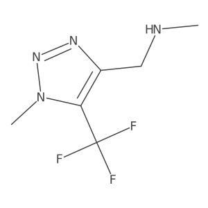 methyl({[1-methyl-5-(trifluoromethyl)-1H-1,2,3-triazol-4-yl]methyl})amine结构式