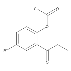 4-Bromo-2-propanoylphenyl chloroformate Structure
