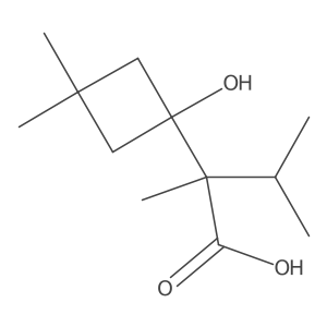 2-(1-Hydroxy-3,3-dimethylcyclobutyl)-2,3-dimethylbutanoic acid Structure