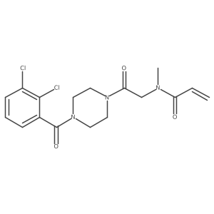 N-[2-[4-(2,3-Dichlorobenzoyl)piperazin-1-yl]-2-oxoethyl]-N-methylprop-2-enamide Structure