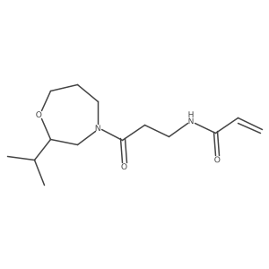 N-[3-Oxo-3-(2-propan-2-yl-1,4-oxazepan-4-yl)propyl]prop-2-enamide结构式