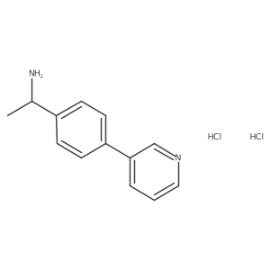 1-[4-(Pyridin-3-yl)phenyl]ethan-1-amine dihydrochloride结构式