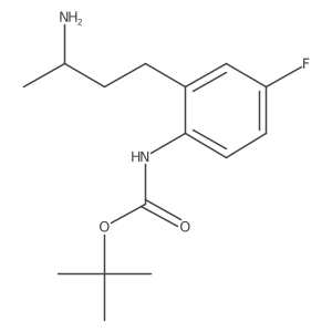 tert-butyl N-{2-[(3R)-3-aminobutyl]-4-fluorophenyl}carbamate Structure