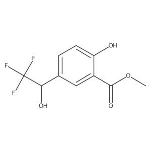 methyl 2-hydroxy-5-[(1R)-2,2,2-trifluoro-1-hydroxyethyl]benzoate结构式