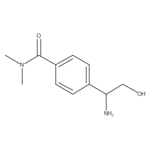 4-[(1R)-1-amino-2-hydroxyethyl]-N,N-dimethylbenzamide结构式