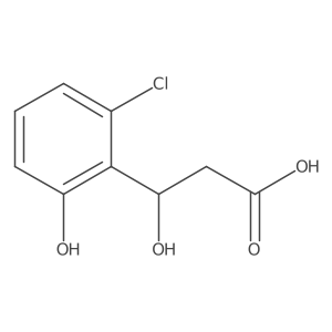 (3R)-3-(2-chloro-6-hydroxyphenyl)-3-hydroxypropanoic acid结构式