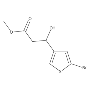 methyl (3R)-3-(5-bromothiophen-3-yl)-3-hydroxypropanoate Structure
