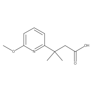 3-(6-Methoxypyridin-2-yl)-3-methylbutanoic acid结构式