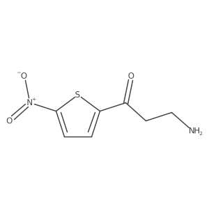 3-Amino-1-(5-nitrothiophen-2-yl)propan-1-one Structure