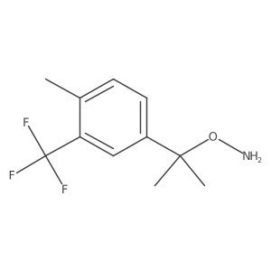 O-{2-[4-methyl-3-(trifluoromethyl)phenyl]propan-2-yl}hydroxylamine Structure