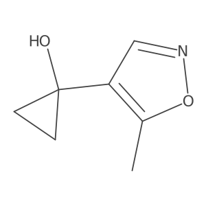 1-(5-Methyl-1,2-oxazol-4-yl)cyclopropan-1-ol结构式