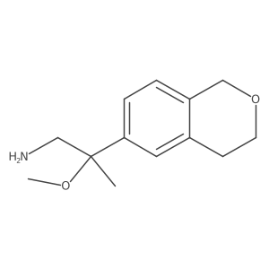 2-(3,4-dihydro-1H-2-benzopyran-6-yl)-2-methoxypropan-1-amine结构式