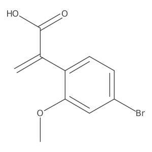 2-(4-Bromo-2-methoxyphenyl)prop-2-enoic acid Structure