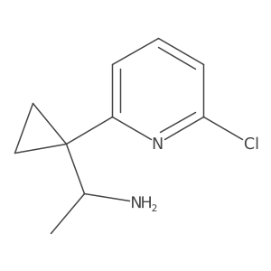 1-[1-(6-Chloropyridin-2-yl)cyclopropyl]ethan-1-amine Structure
