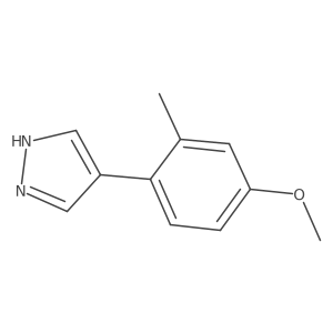 4-(4-methoxy-2-methylphenyl)-1H-pyrazole Structure
