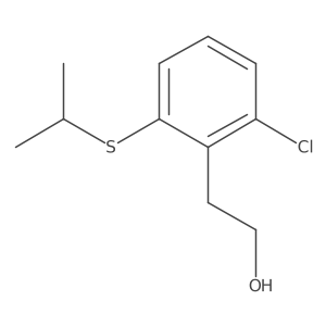 2-[2-Chloro-6-(propan-2-ylsulfanyl)phenyl]ethan-1-ol Structure