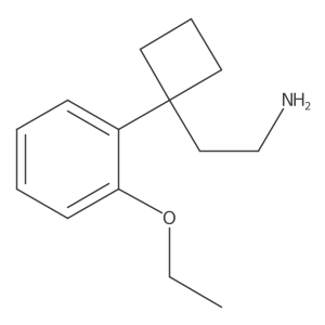 2-[1-(2-Ethoxyphenyl)cyclobutyl]ethan-1-amine结构式
