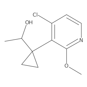 1-[1-(4-Chloro-2-methoxypyridin-3-yl)cyclopropyl]ethan-1-ol Structure