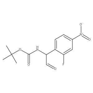 tert-butyl N-[1-(2-fluoro-4-nitrophenyl)-2-oxoethyl]carbamate Structure