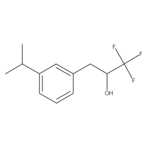1,1,1-Trifluoro-3-(3-propan-2-ylphenyl)propan-2-ol结构式