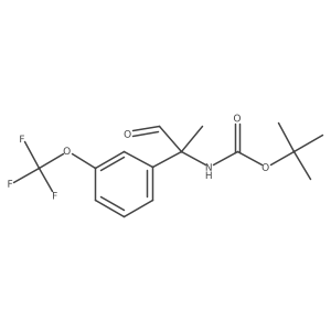 tert-butyl N-{1-oxo-2-[3-(trifluoromethoxy)phenyl]propan-2-yl}carbamate结构式