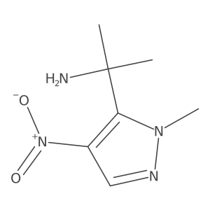 2-(1-methyl-4-nitro-1H-pyrazol-5-yl)propan-2-amine结构式