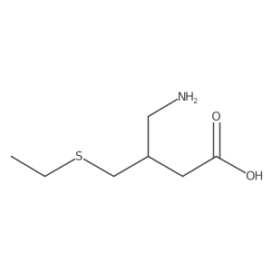4-Amino-3-[(ethylsulfanyl)methyl]butanoic acid结构式
