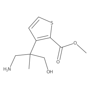 Methyl 3-(1-amino-3-hydroxy-2-methylpropan-2-yl)thiophene-2-carboxylate Structure