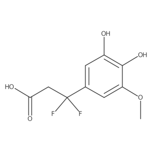 3-(3,4-Dihydroxy-5-methoxyphenyl)-3,3-difluoropropanoic acid Structure