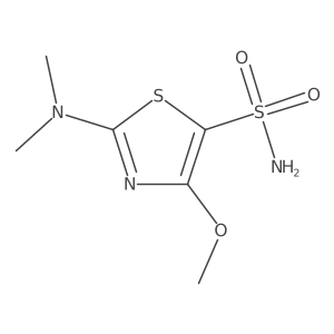 2-(Dimethylamino)-4-methoxy-1,3-thiazole-5-sulfonamide结构式