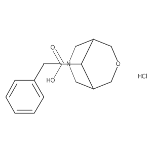 7-Benzyl-3-oxa-7-azabicyclo[3.3.1]nonane-9-carboxylic acid;hydrochloride结构式