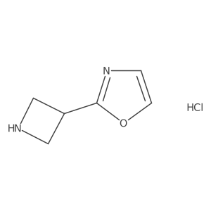 2-(Azetidin-3-yl)oxazole hydrochloride结构式