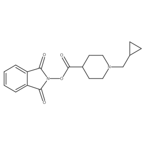 1,3-dioxo-2,3-dihydro-1H-isoindol-2-yl 1-(cyclopropylmethyl)piperidine-4-carboxylate Structure
