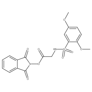 1,3-dioxo-2,3-dihydro-1H-isoindol-2-yl 2-(2,5-dimethoxybenzenesulfonamido)acetate Structure